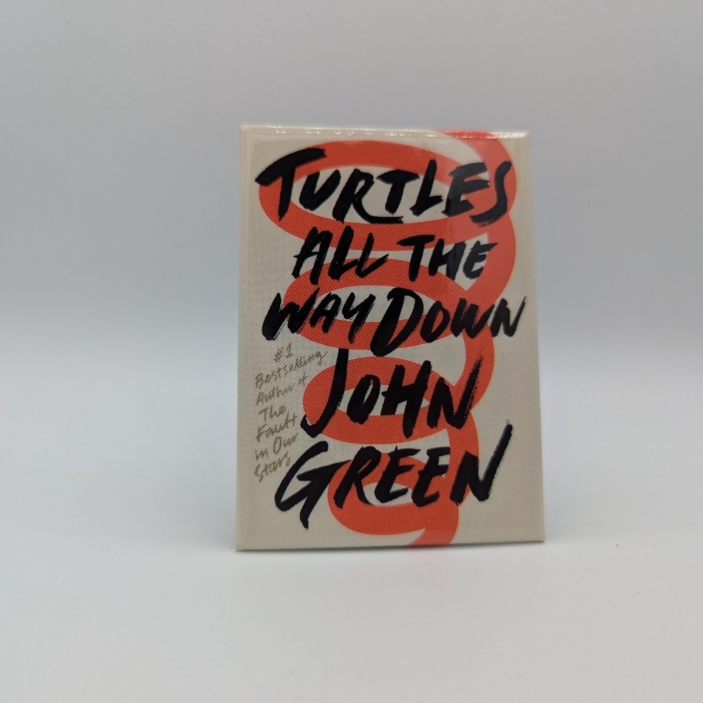 Pin John Green Turtles all the way Down Pin/ Brooch